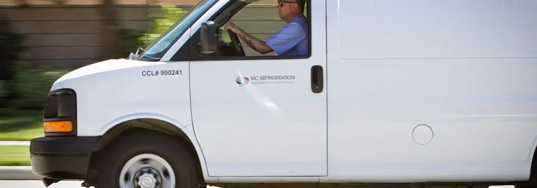KIC Refrigeration service vehicle serving Broken Arrow area